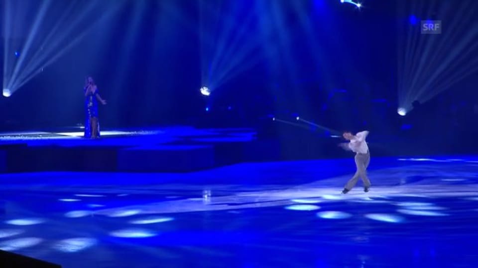 Stéphane Lambiel und Leona Lewis bei «Art on Ice»