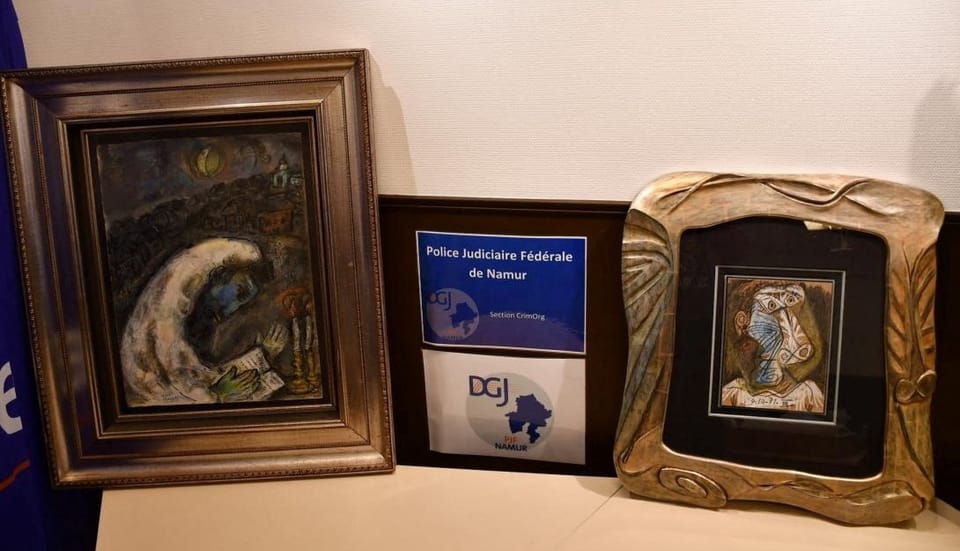Gestohlene Gemälde von Picasso und Chagall in Belgien gefunden