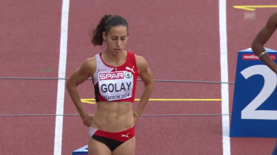 Der 200-m-Vorlauf von Joelle Golay