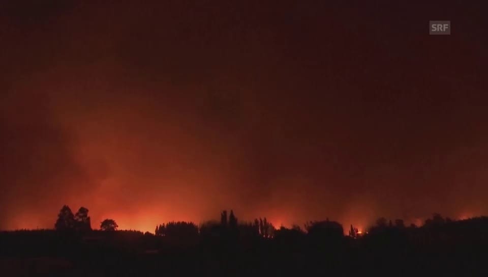 Verheerende Brände: Eindrücke aus Chile (Originalton)