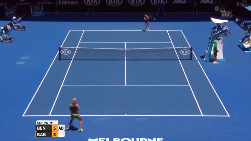 Australian Open 2016: Bencic schlägt Babos in 2 Sätzen