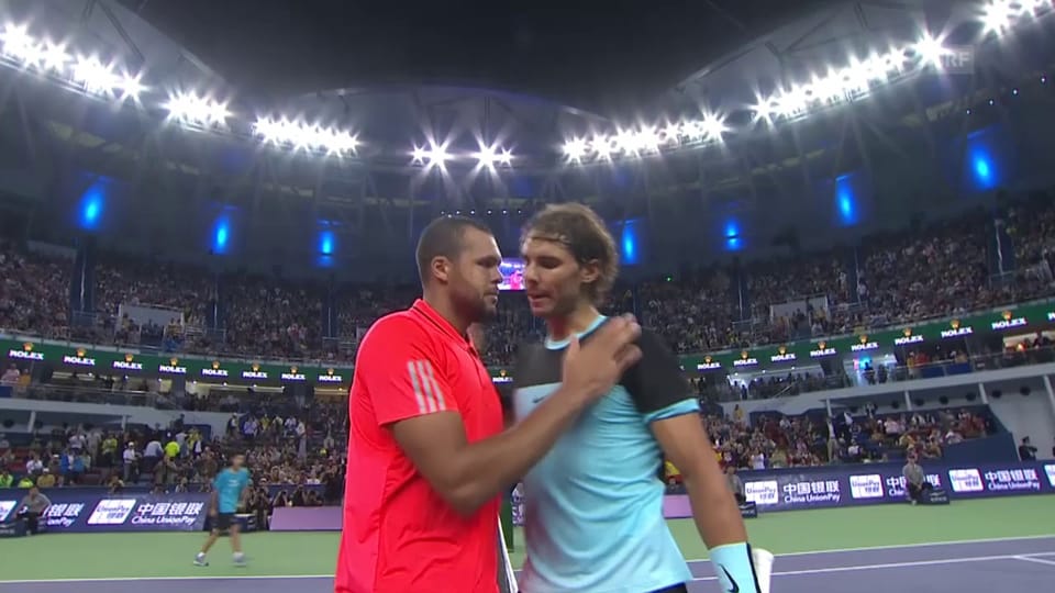 Highlights Tsonga - Nadal (unkommentiert, Quelle: SNTV)