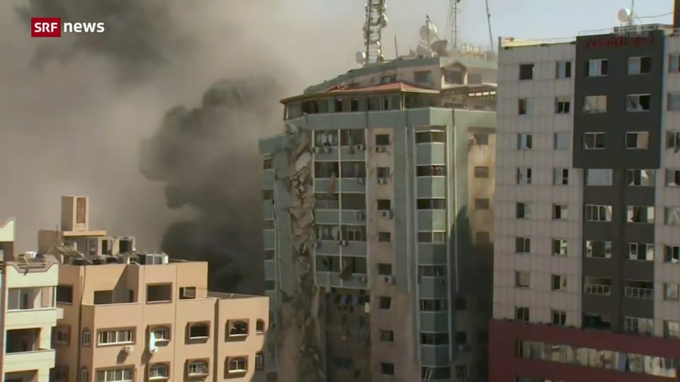 Aus dem Archiv: Israel zerstört Hochhaus mit Medienbüros in Gaza