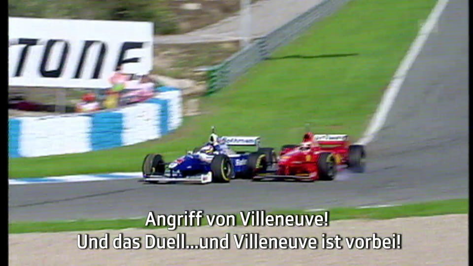 Schumachers Attacke auf Villeneuve