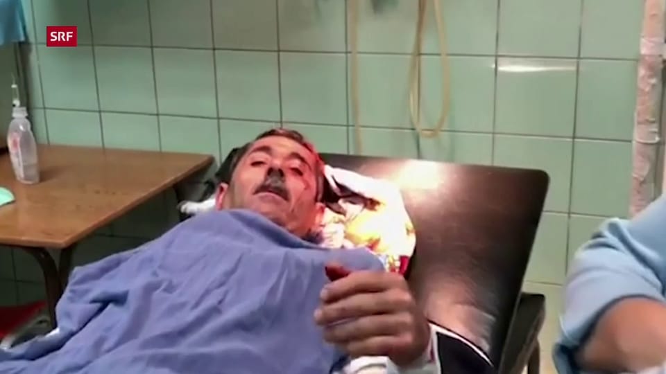 Verletzter Mann: «Das ist schrecklich» (albanisch)