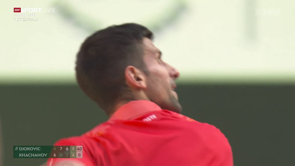 Staubtrocken mit einem Ass: Djokovic verwertet 1. Matchball