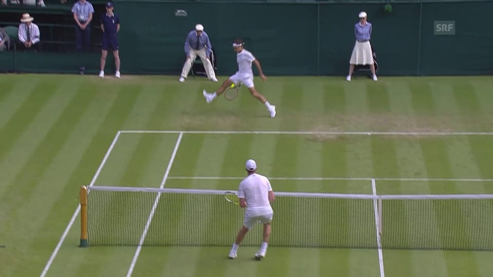 Federer zaubert auf dem Centre Court