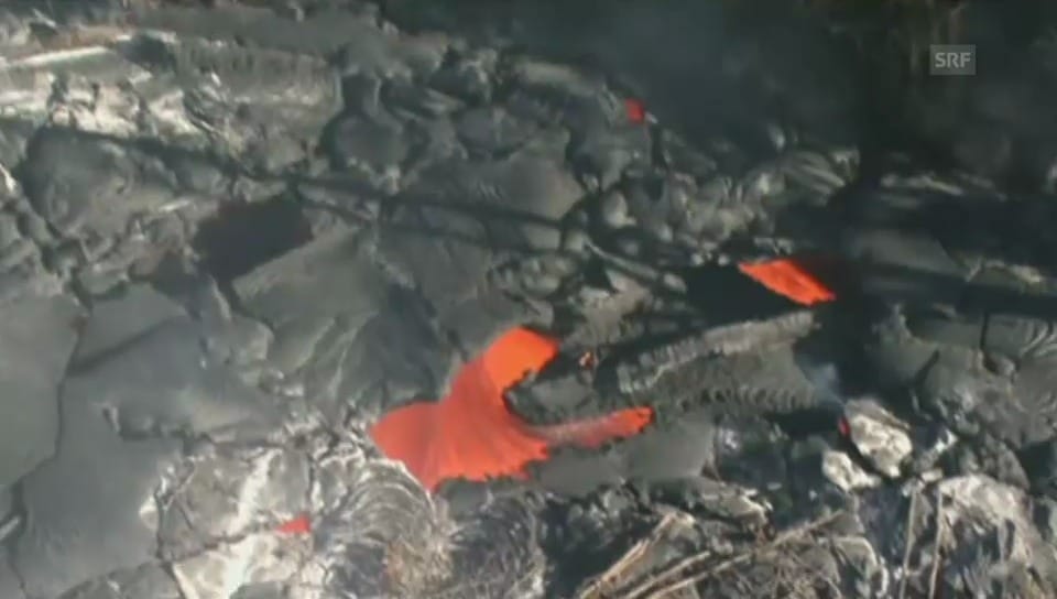 Lava bedroht Orte auf Hawaii
