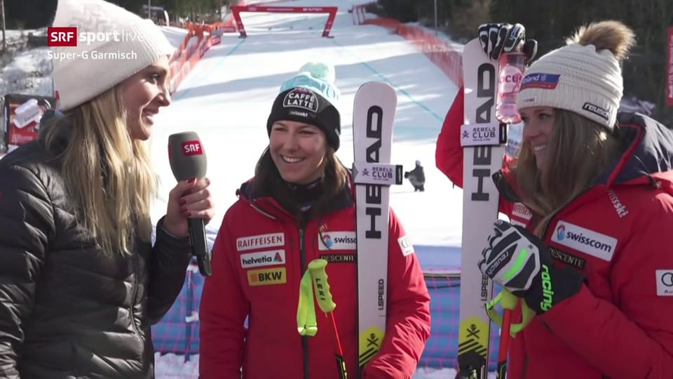 Zwei Zentralschweizerinnen fahren in Garmisch auf's Podest