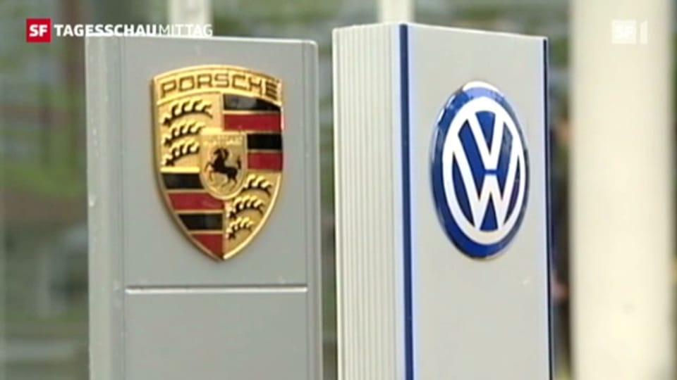 VW integriert Porsche. (Tagesschau, 05.07.2012, 12.45)