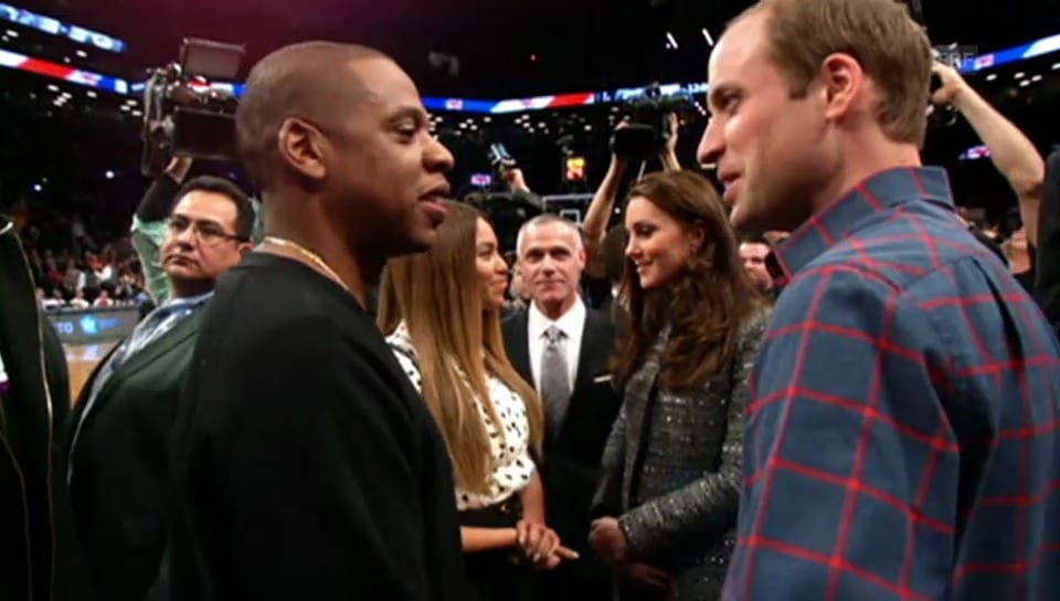 Kate und William treffen Jay-Z und Beyoncé (Video ohne Ton)