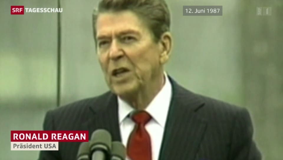 Reagan: «Herr Gorbatschow, reissen Sie diese Mauer nieder»
