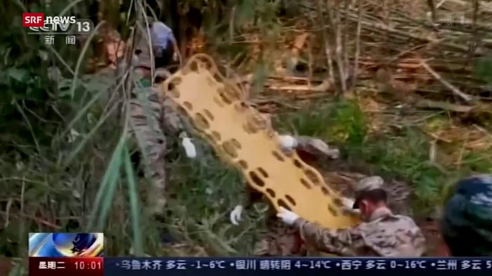 Archiv: Offene Fragen rund um Flugzeugabsturz in Südchina