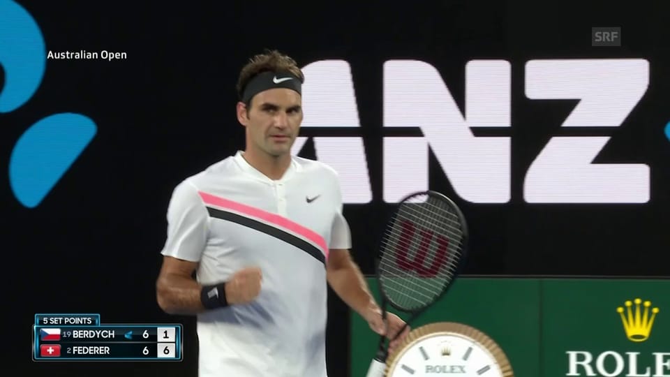 Die Live-Highlights bei Federer - Berdych