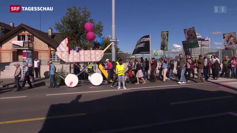 Zürich-Oerlikon: Demo gegen Abtreibung