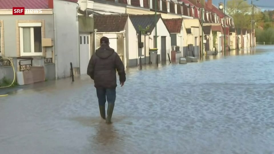 Überschwemmungen im Norden Frankreichs