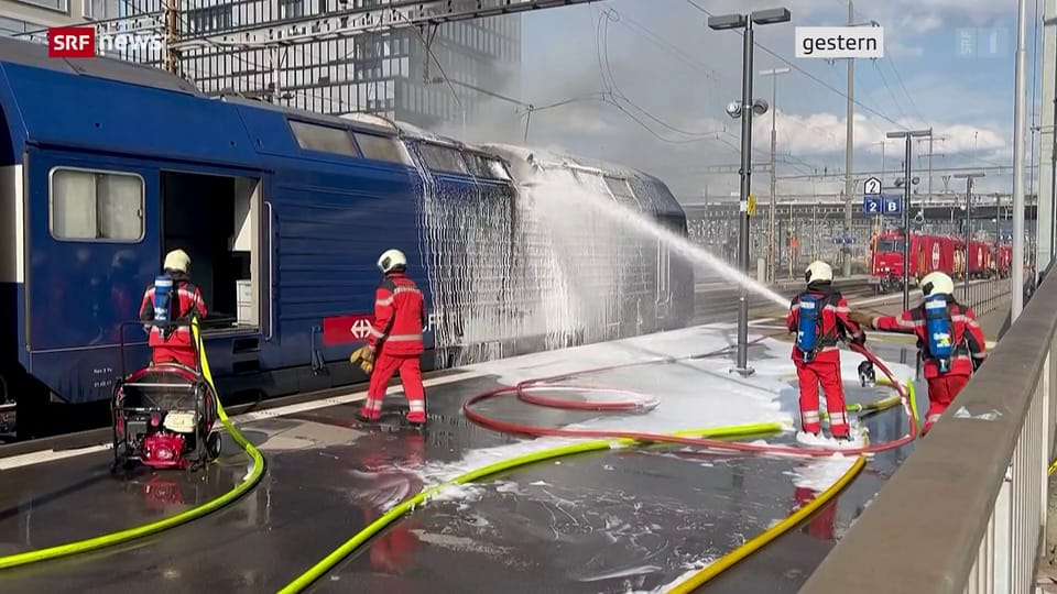 Abklärungen laufen noch: Lokbrand in Zürich-Altstetten