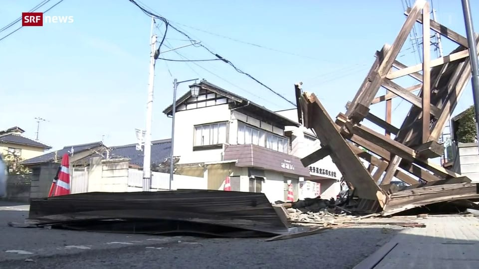 Aus dem Archiv: Schweres Erdbeben in Japans Nordosten