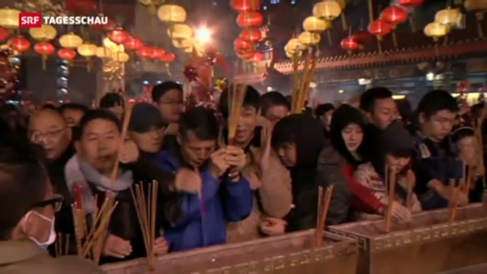 China feiert den Anfang des Jahres der Schlange