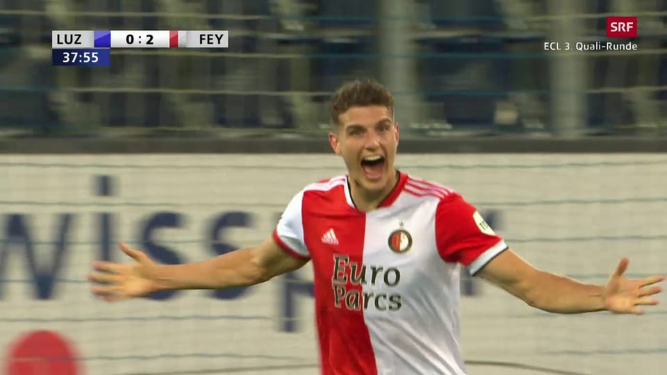 Das 2:0 für Feyenoord Rotterdam