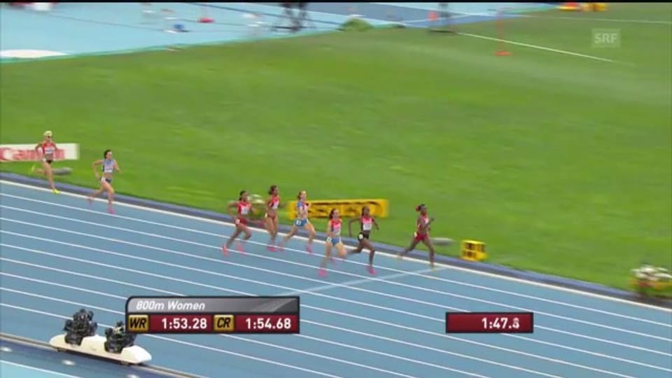 LA-WM: 800 m der Frauen