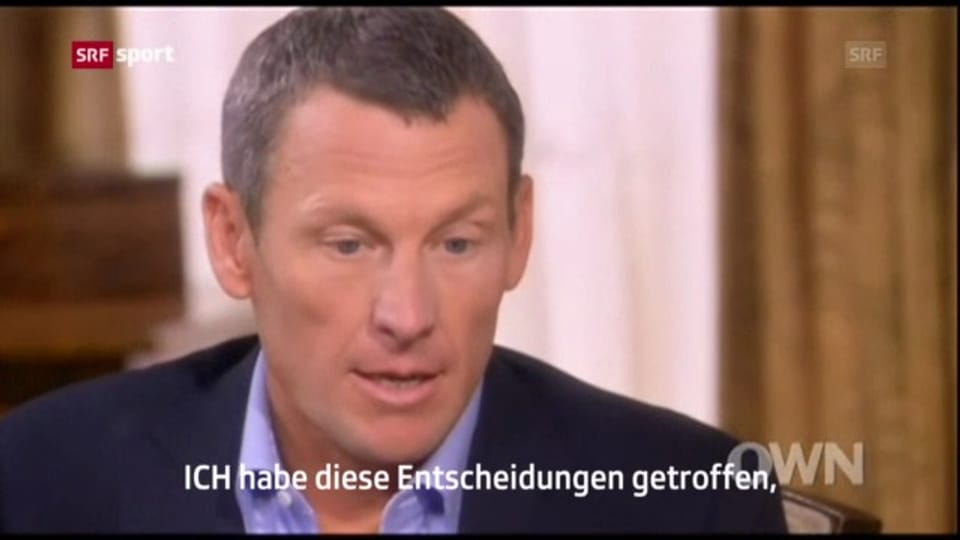 Armstrong gesteht Dopingmissbrauch («sportaktuell»)