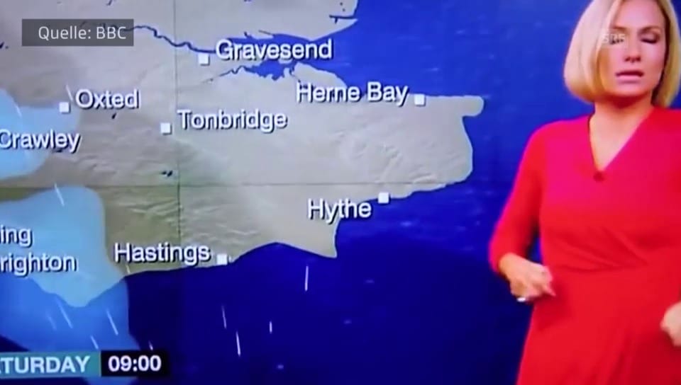 «BBC»-Wettermoderatorin bricht zusammen