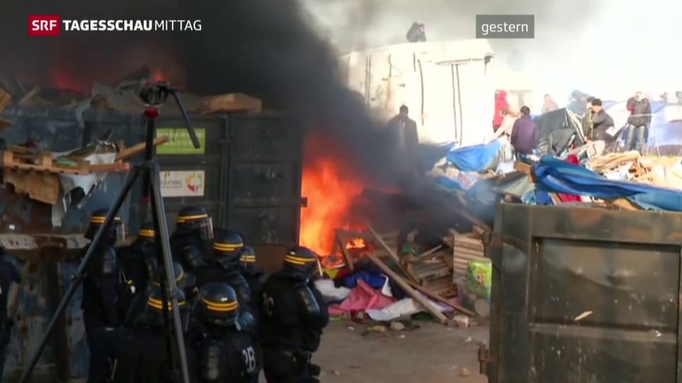 Auseinandersetzungen in Calais