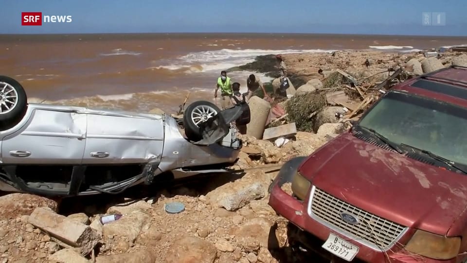 Im libyschen Darna haben mehr als 30'000 Menschen ihr Zuhause verloren