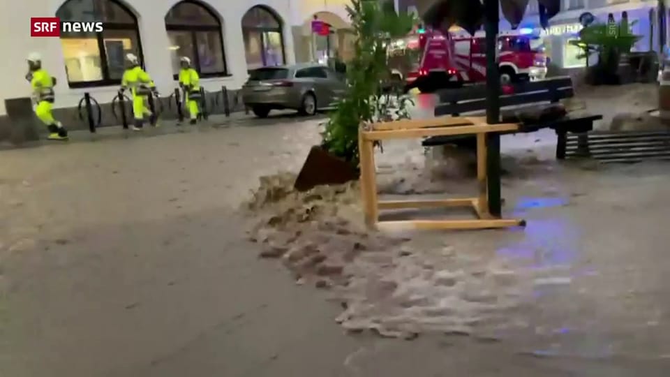 Unwetter sorgen auch in Österreich für Hochwasser