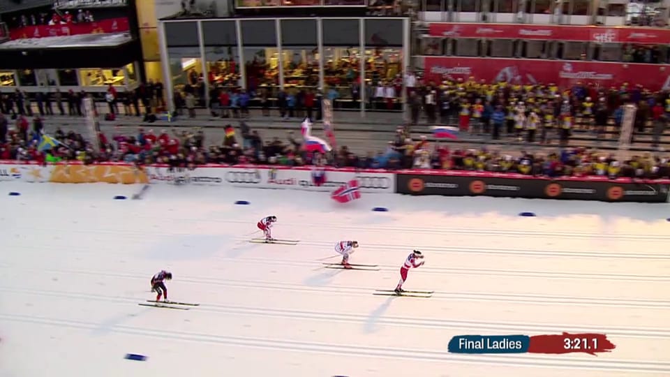 Sprintfinal Frauen: Björgen setzt sich die Krone auf