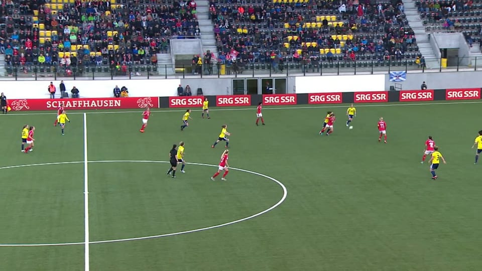 April 2018: Schweizerinnen schlagen Schottland im Hinspiel 1:0