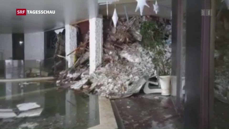 Lawine verschüttet Hotel in italienischen Abbruzzen