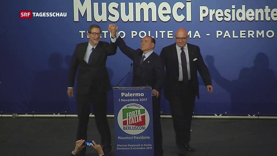 Achtungserfolg für das Bündnis von Silvio Berlusconi