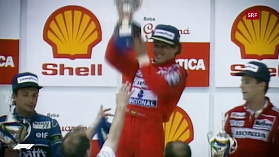 In Estoril feiert Ayrton Senna seinen 1. Formel-1-Sieg