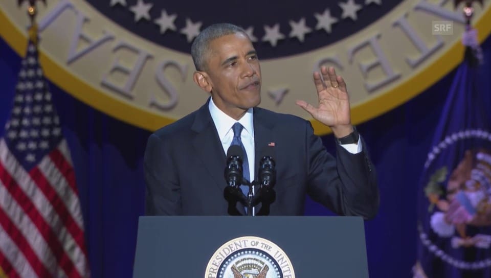 «America is a stronger place»: Obama nimmt Abschied (englisch)