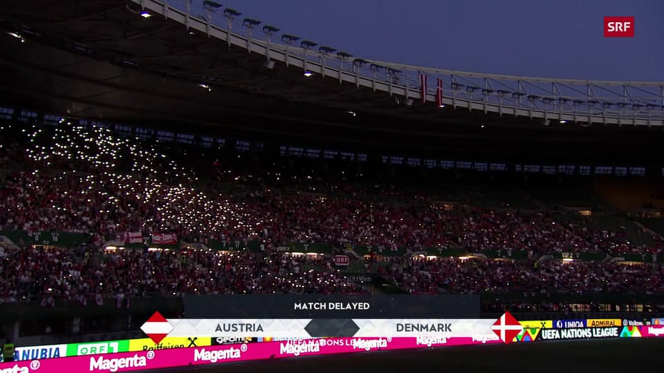 Licht- statt Fussballzauber im Ernst-Happel-Stadion