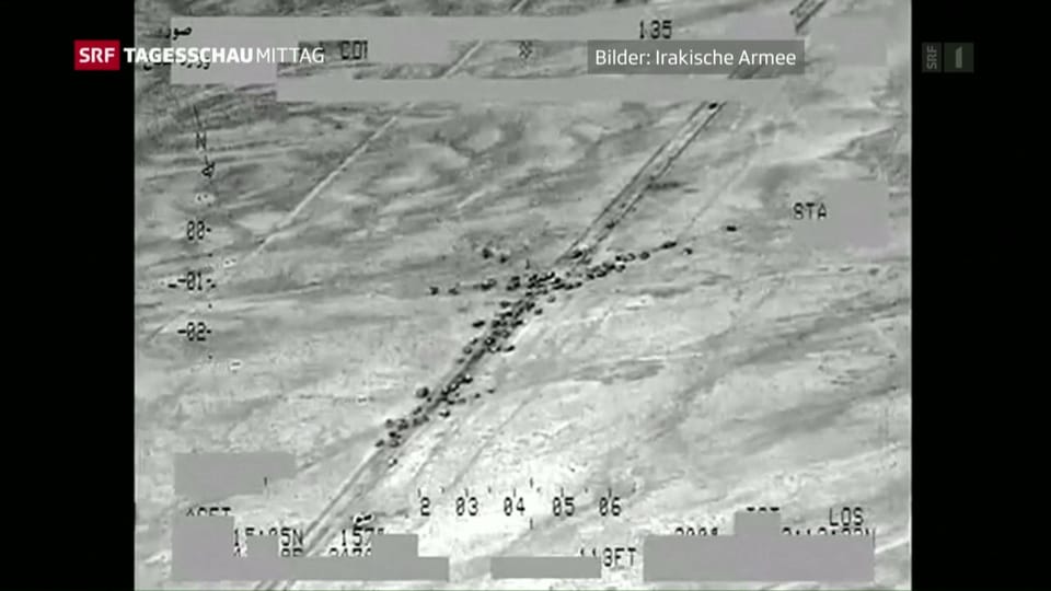 Getroffener IS-Konvoi soll mehr als 11 km lang gewesen sein