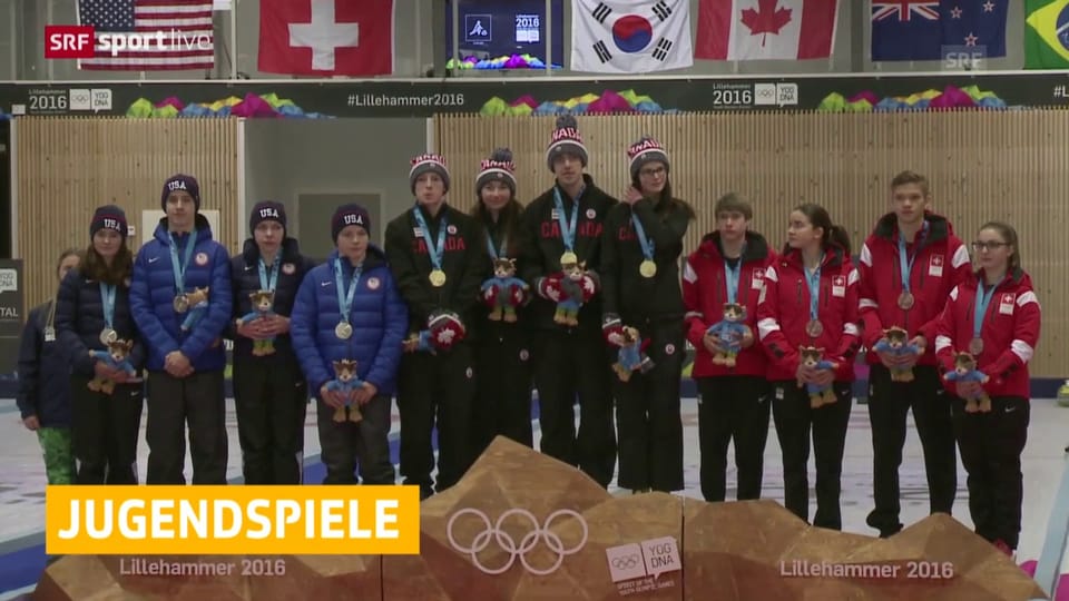 Das Schweizer Mixed-Team gewinnt Bronze im Curling