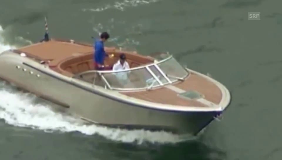 Roger Federer spielt Tennis – auf dem Wasser (unkom. Video)