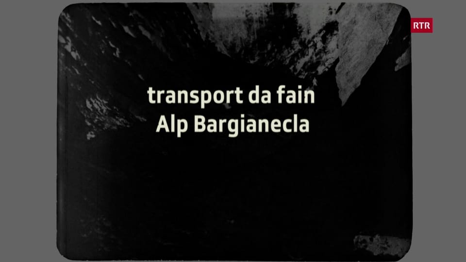 Transport da fain Alp Bargianecla