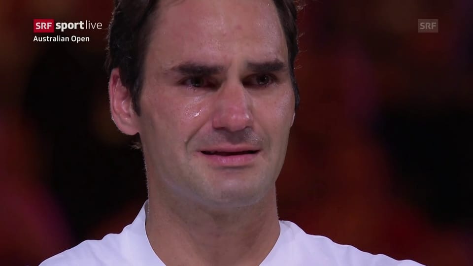 Federers emotionale Siegesansprache