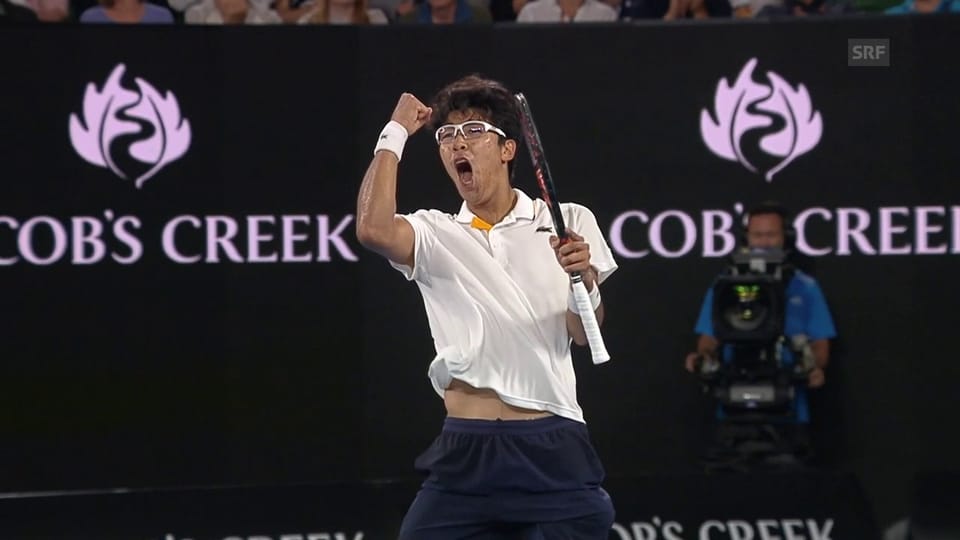 Aus dem Archiv: Chungs Sieg gegen Djokovic