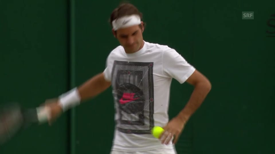 Federer vor dem 9. Wimbledon-Final