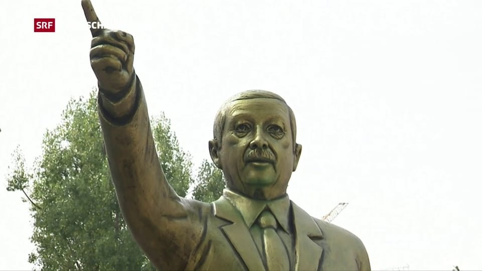 Erdogan-Statue in Wiesbaden entfernt
