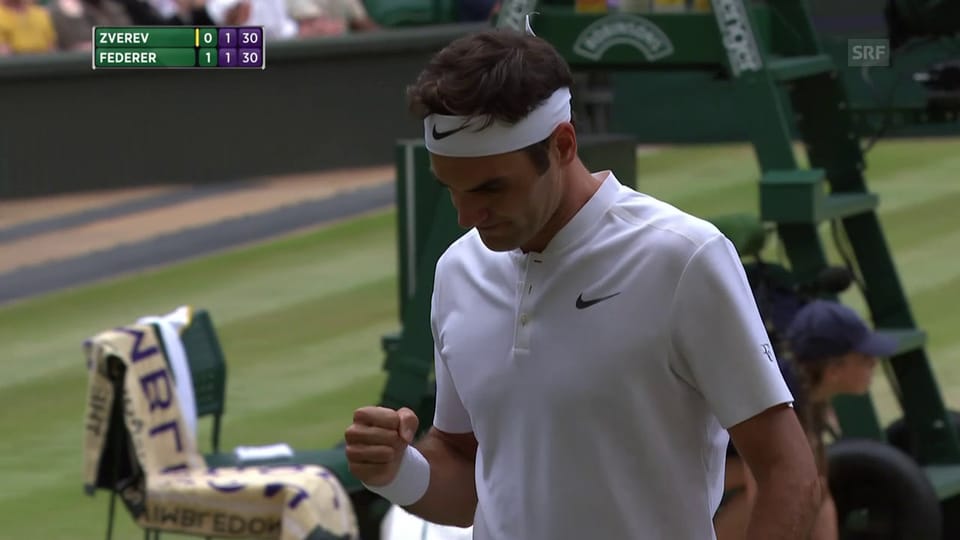 Federer - Zverev: Die Live-Highlights