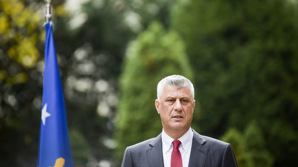 Hashim Thaci erklärt seinen Rücktritt als Präsident des Kosovo