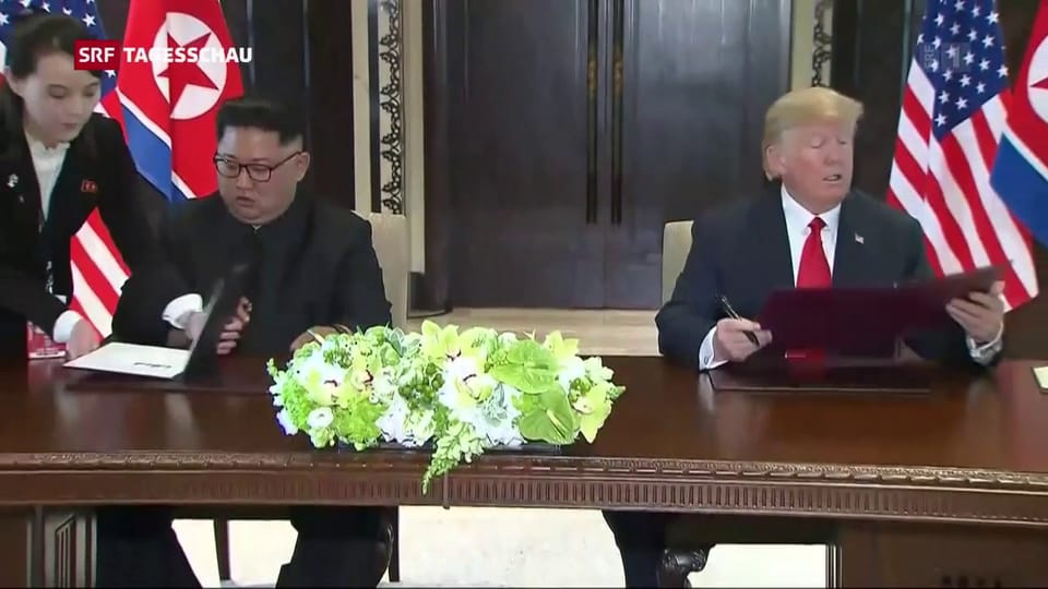 Aus dem Archiv: Im Juni traf Trump Kim