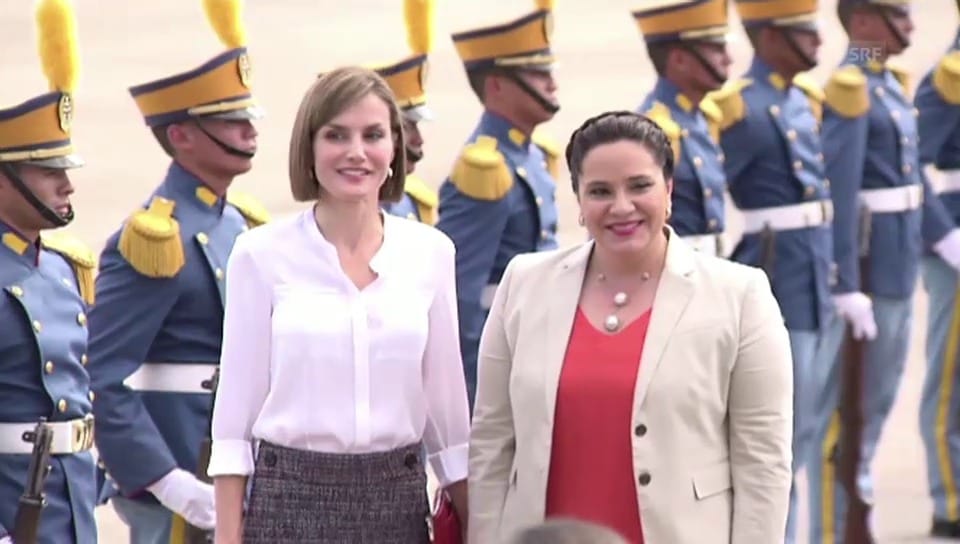 Königin Letizia trifft die First Lady Honduras (unkommentiert)