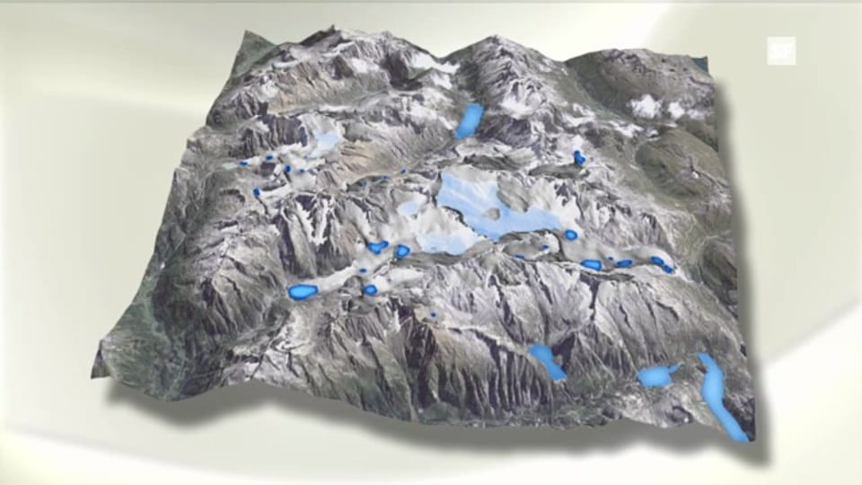Die Simulation der Geografen zeigt die künftige Landschaft.